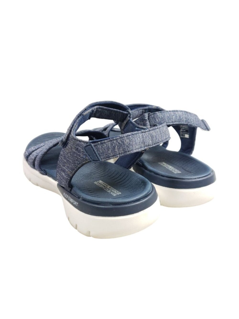Skechers Flex Comfort Womens Size 8 Navy Blue Sandals Open Toe - Picture 4 of 9